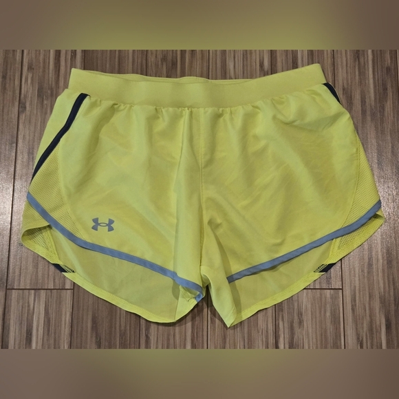 Under Armour Yellow Athletic Shorts - Picture 1 of 7